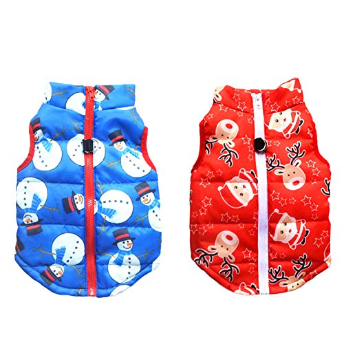 Disfraz para perro 2 piezas Navidad Snowman talla S