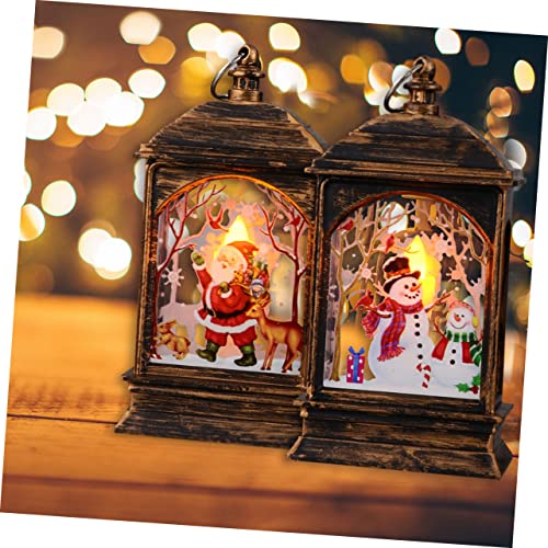 Luxshiny 1 Conjunto 2 Peças enfeite de natal iluminado lâmpadas de led lampadas led centros de mesa