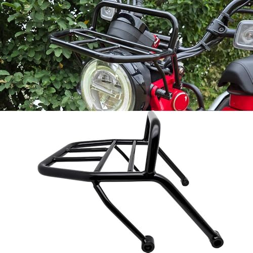 FENGYEMOTO Black Front Luggage Rack Carrier Compatible with 2019-UP Honda CT125 Trail 125 Hunter Cub