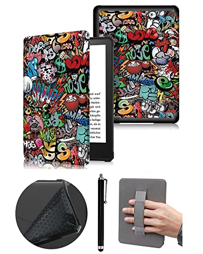 Custodia con Cinturino da Polso per Kindle di 11a Generazione Rilasciato nel 2022 a Prova di Caduta con Funzione Auto Wake-Sleep - Non per Paperwhite