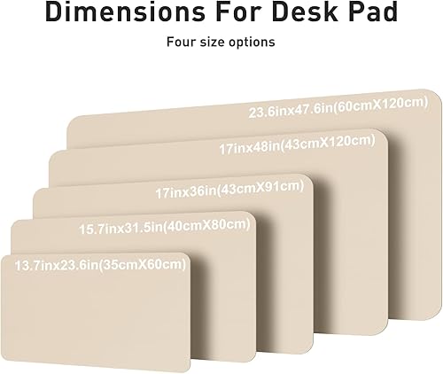 Miniatura 216 de Aothia Tapete protector de escritorio, alfombrilla para mouse, antideslizante, impermeable, de piel sintética, secante de escritorio, para Verde