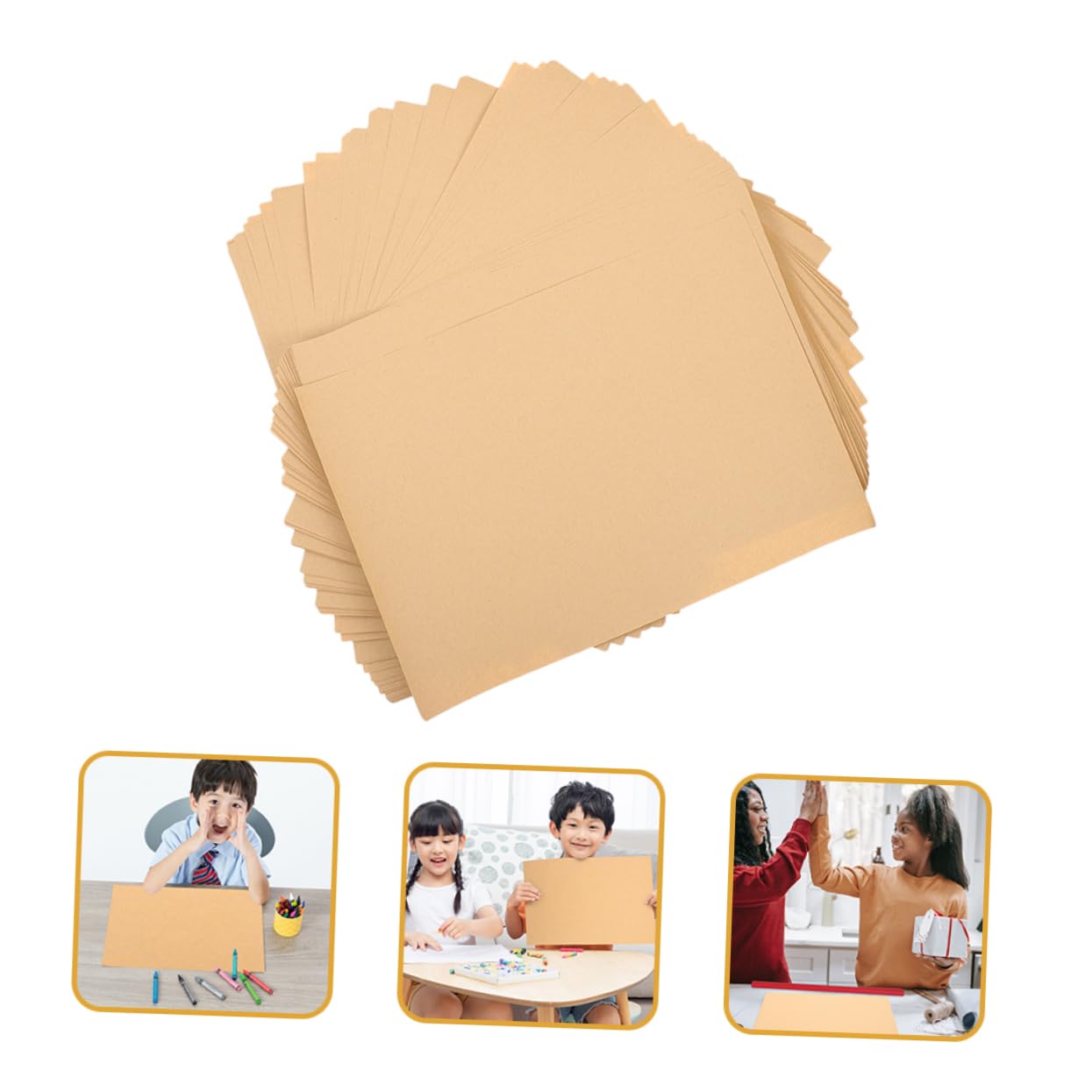 Gadpiparty Carta da Disegno e Acquerello 300 Gsm Formato A4 50 Fogli per Scuola e Principianti, Uso Quotidiano e Portatile