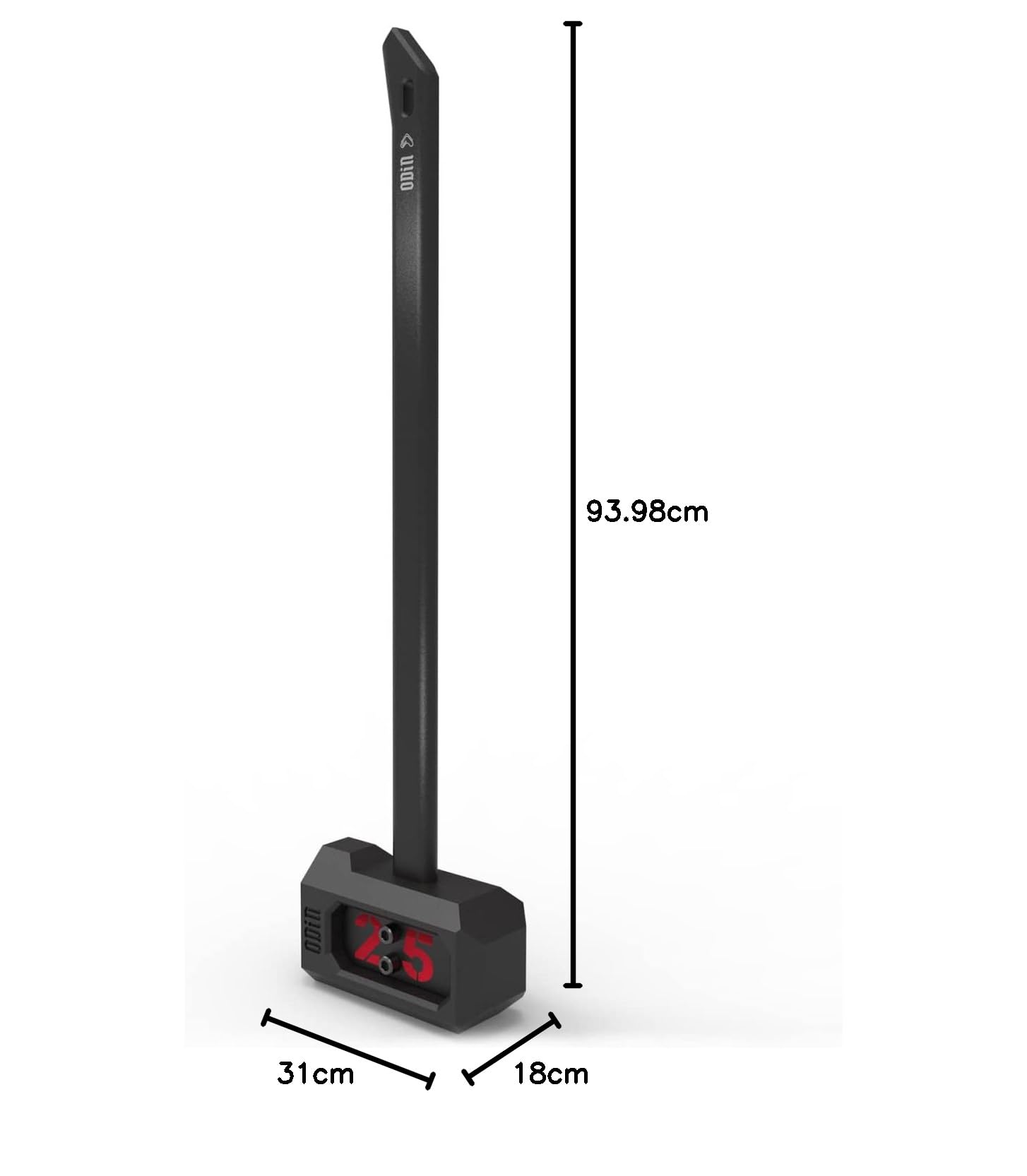 Tribe WOD Sledge Hammer 25LB ODIN Heavy Steel Mace Bell für Krafttraining und Functional Workouts, einstellbares Gewicht für Männer/Frauen Conditioning