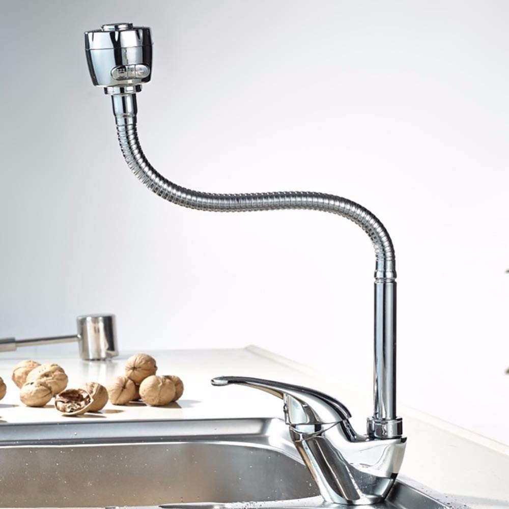 Robinets de salle de bains et mitigeurs de cuisine en laiton avec bec orientable