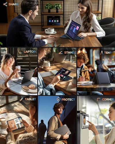 Image of typecase Touch Keyboard for iPad Pro 11 Inch (M5 /M4) Multi-Touch Trackpad, 11 Colors Backlit, 360 Rotatable Case, Pencil Holder- Black'26 (** NOT for Pro 11 M2, 11th /A16 & Air 11 (M3 /M2)