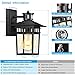 Motion Sensor Outdoor Lights Wall Mount, Dusk to Dawn Exterior Light Fixture, Aluminum Waterproof Anti-Rust Black Porch Light Outside Wall Lights, for House Front Door,Garage and Entrance Lighting