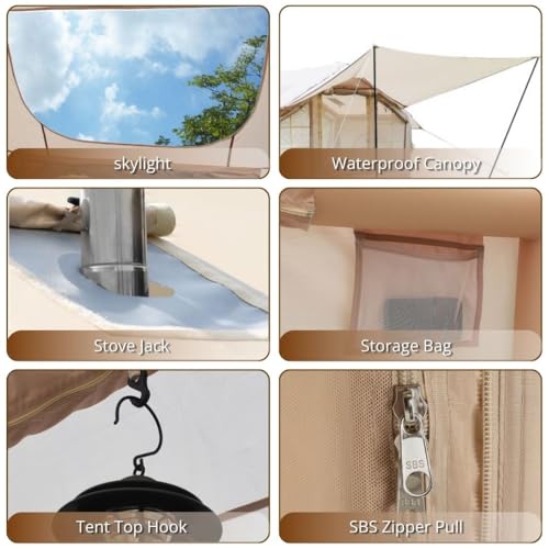 Carpa inflable con toldo integrado para 6 personas miniatura 5