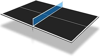 Ping Pong Table Top for Billiard Table, 9FT Foldable Table Tennis Table Topper for Pool Table, Indoor Outdoor Table Tennis Conversion Top w/Net & Premium Foam Padding