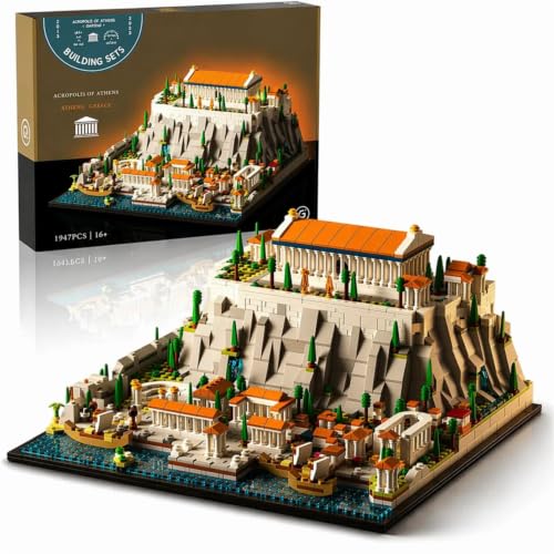 Givenni Architecture The Acropolis in Athens Building Sets; Collectible Model for Adults; Home...