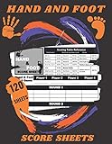  Hand and Foot Score Sheets: 120 large Sheets for hand and foot scorekeeping