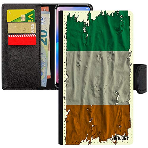 Coque drapeau Côte d'Ivoire iPhone SE 2022 étui en tissu noir pour téléphone