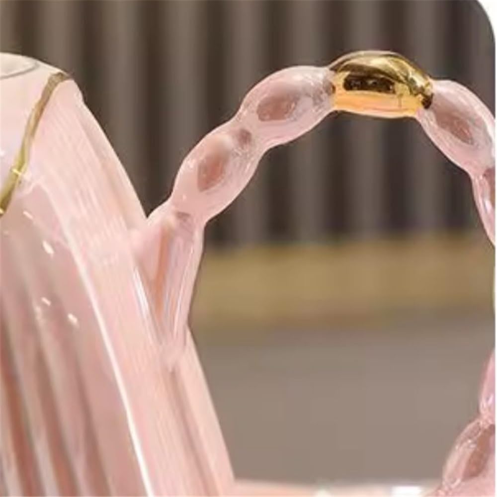 Trinkgeschirr Wasserkocher-Set, Keramik-Teeservice for Zuhause | Wasserutensilien for das Wohnzimmer(Pink)