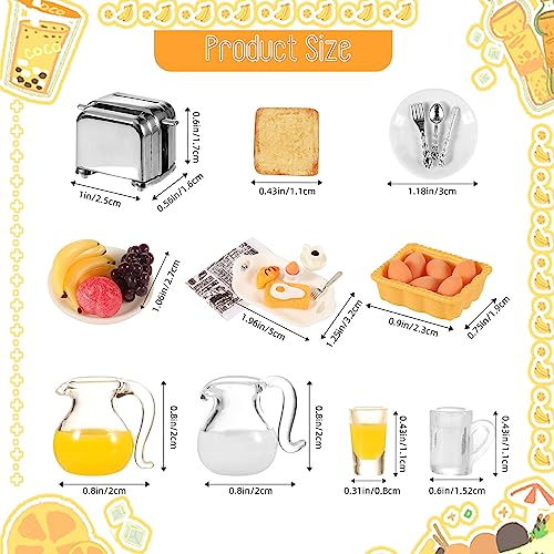 Accessoires de petit déjeuner miniature pour décorer une table de poupée 1:12 - 4