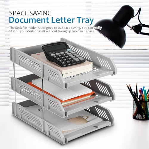 Plateau à documents ventilé et stable pour un rangement de bureau efficace - 7