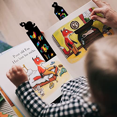 48 Pcs Scratch Art Paper Set Painting Scratchboard For Kids & Adults Creative Gift Diy Magic Rainbow Craft With Birthday Engraving And Party #TOP6