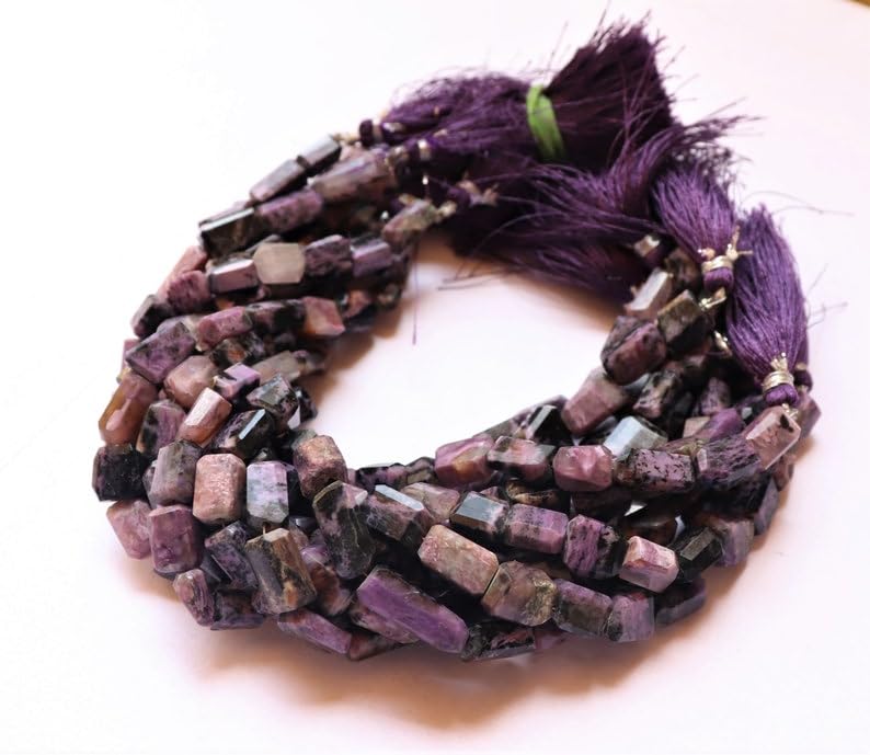 Perles de charolite véritable pour fabriquer un bracelet bohème chic