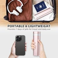 Betife Tablettenbox 7 Tage, BPA Frei Pillendose Klein Für Unterwegs – Ansicht 8