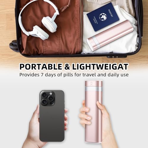 Betife Travel Pill Organizer Weekly 7 Day Compact Daily Box 1x a - image 8