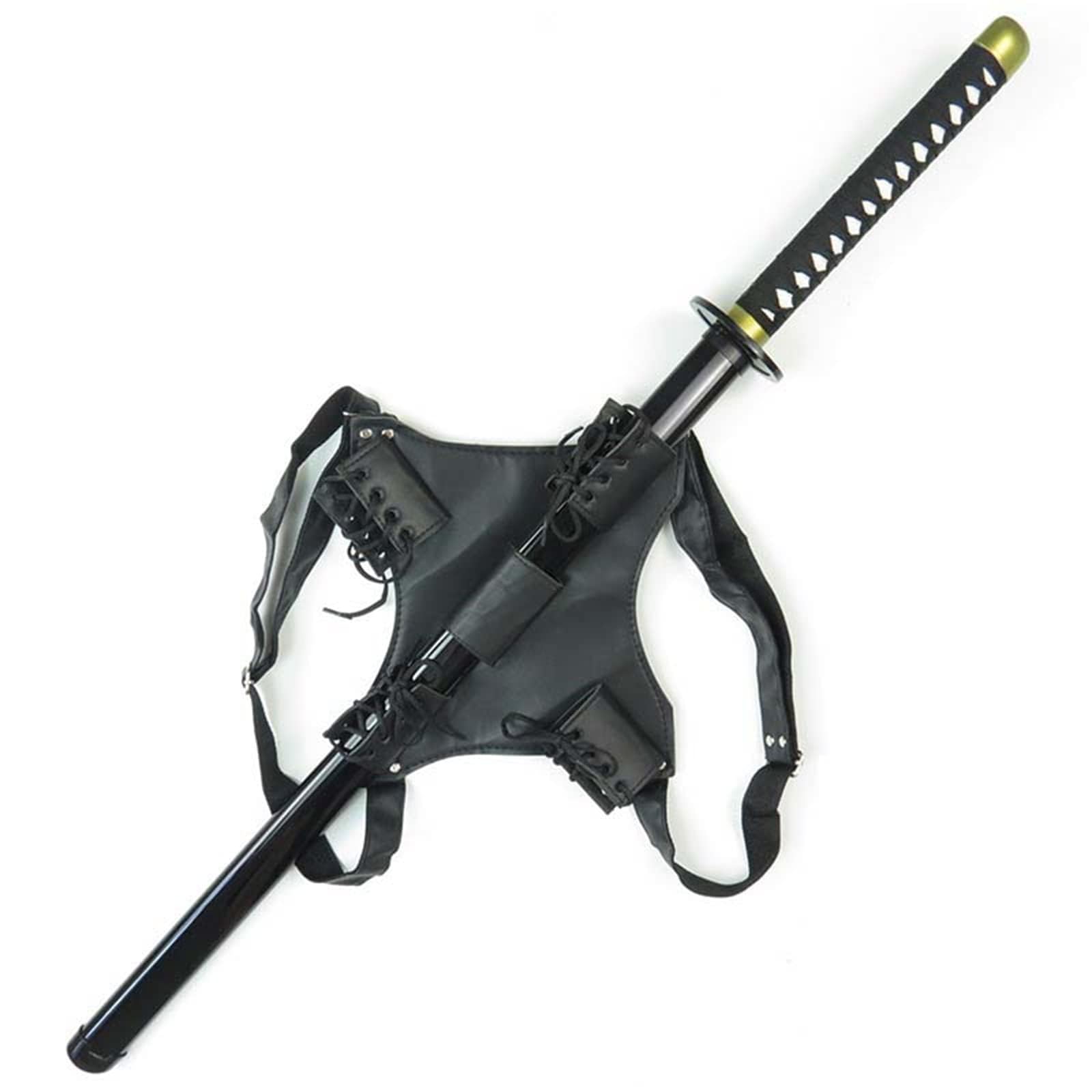 Amazon.co.jp: 【threeIslandscos】DJR早川アキ 木製 竹製 背掛け 剣