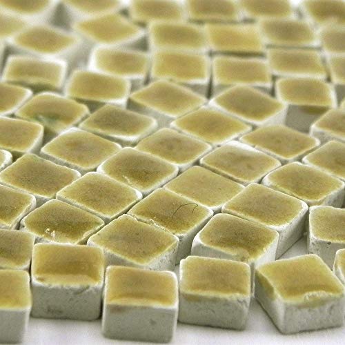 Micro Mosaic Tiles 3/16inch 5x5mm, 1000 pcs, Honey, WC06, 5x5 mm