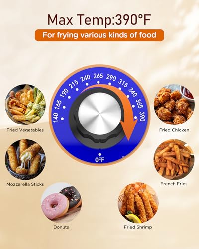 Commercial Deep Fryer - 12 L Electric Deep Fryer with 6 L Basket, Commercial Deep Fryer with Basket, Stainless Steel Countertop Deep Fryer w/Adjustable Temperature and Restaurant Use