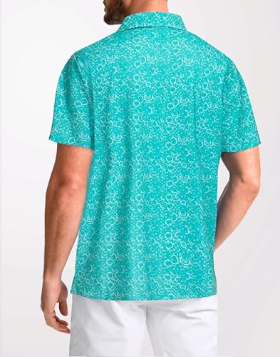 Golf Shirts for Men Short Sleeve Performance Moisture Wicking Casual Mens Polo Shirts2