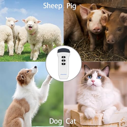 DAWEIanimed Wireless Color Doppler Ultrasound Machine 3.2MHZ and 7.5MHZ Probe, Wireless Ultrasound Machine for Android and iOS, Handheld Ultrasound Scanner for Dog, Cat, House, Pig, Sheep