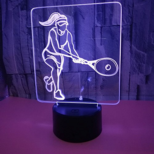 Lámpara de Mesa 3D Luz Nocturna LED USB Táctil miniatura 2
