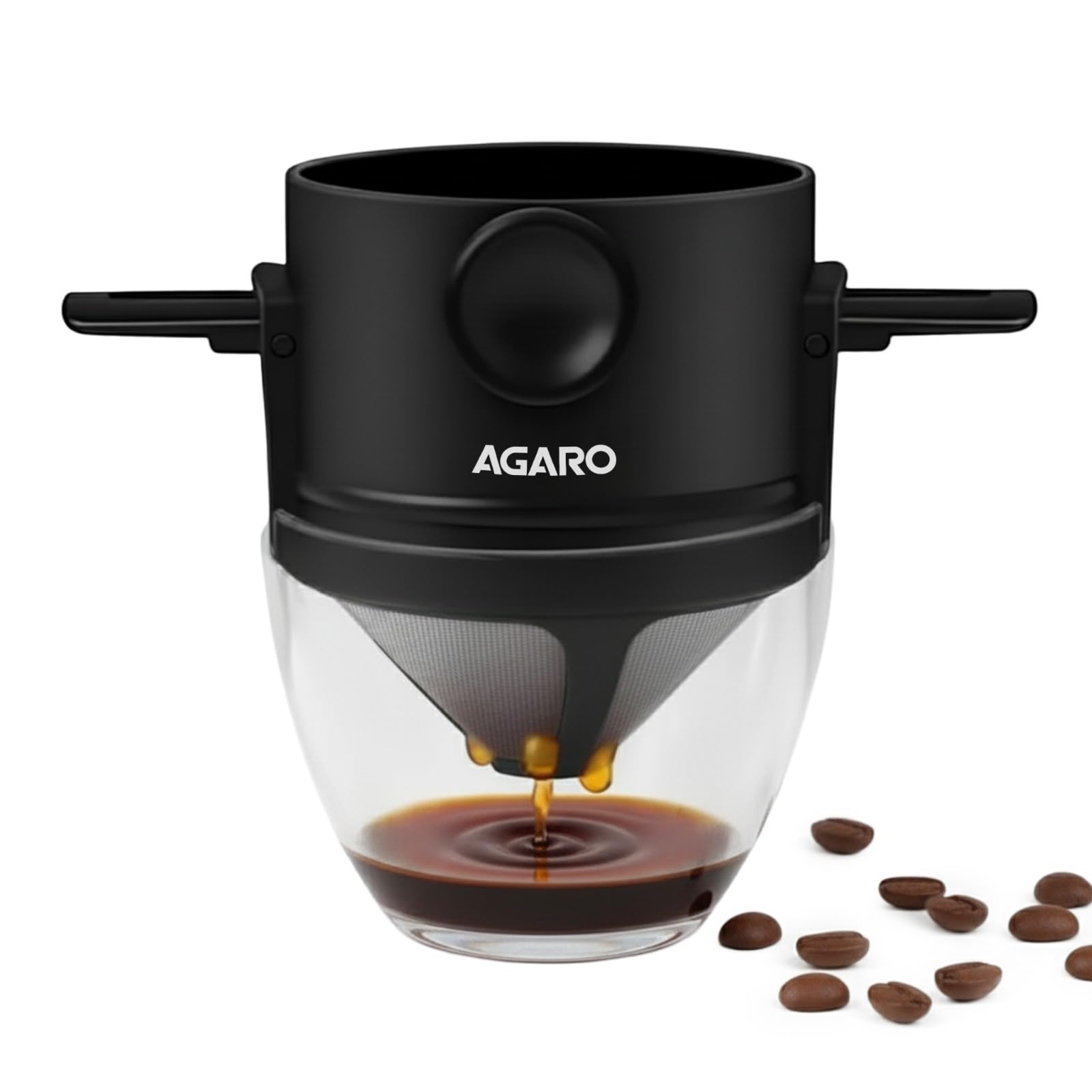 AGARO Pour Over Coffee Maker with Double Mesh Filter, Food Grade 304 Stainless Steel & Plastic Coffee Dripper, 100% Paperless, Foldable-Portable & Easy to Clean, Retains True Coffee Flavour-image-32