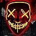 Produktbild BESTZY LED Purge Maske,Halloween Maske, LED Mask mit 3 Blitzmodi für Party Halloween Fasching Karneval Kostüm Cosplay Dekoration (Rot)