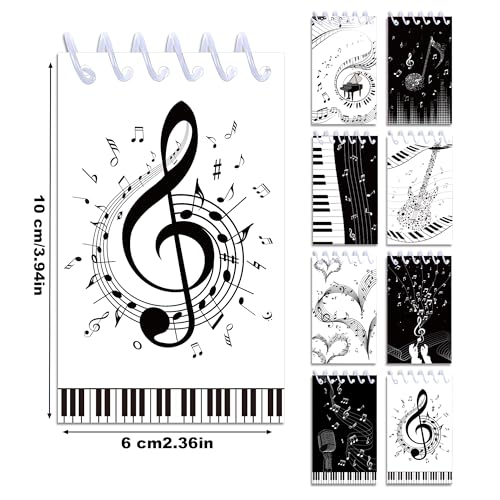 Cahier à spirale note de musique pack de 24 pour cours de solfège - 2