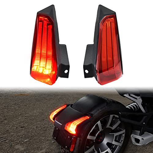 SAUTVS LED Taillights for Can Am Ryker 600 900 19-24, LED Red Tail Lights Brake Light Taillights for Can-Am Ryker 600 900 & Ryker Rally 2019-2024 Accessories (2PCS, Replace #710005284, 710005285)