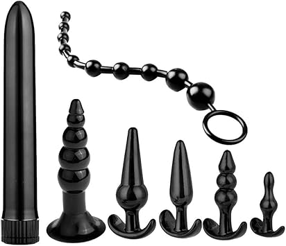 Dorical Anal Enchufe Vibrador Bola De Tracción Conjunto 7 ...