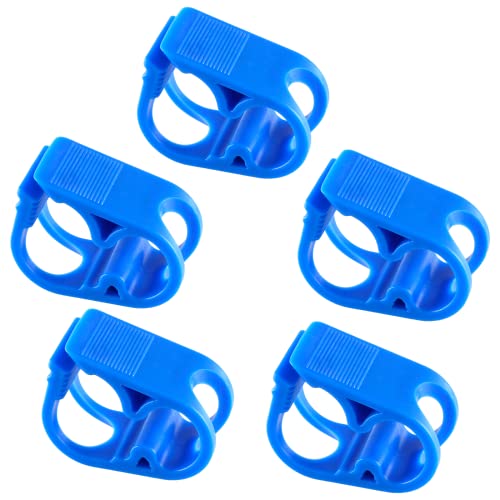Kyuionty 5 Pcs Plastic Tubing Clamps, 1/4' - 1/2' Tube O.D. Adjustable Tube Clamp Shut Off Hose Clamp...
