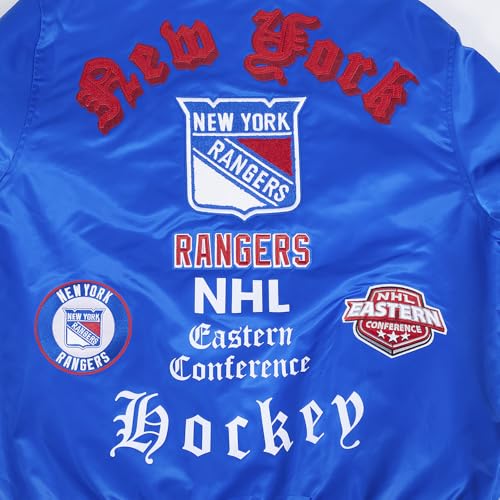 Image of Pro Standard Mens NHL Old English Satin Jacket
