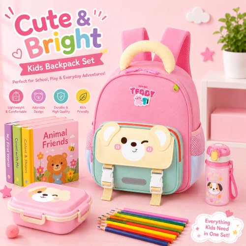 Image of Storite Kids Backpack for Boys & Girls 8L (3-6 Years) | Cute Crab Design Lightweight Toddler School Bag | Nursery & Preschool Cartoon Backpack with Front Pocket