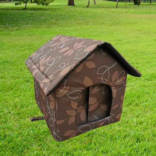 ＡＷＨＡＯ Casa de gato externa, abrigo para felinos vadios, cama resistente à água para cães e gatos