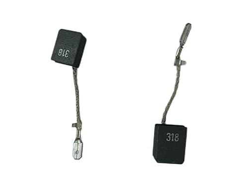 Miniatura 3 de Pack of 2 # 316055220 Juego de cepillos de carbono Pieza de repuesto nuevo para metabo