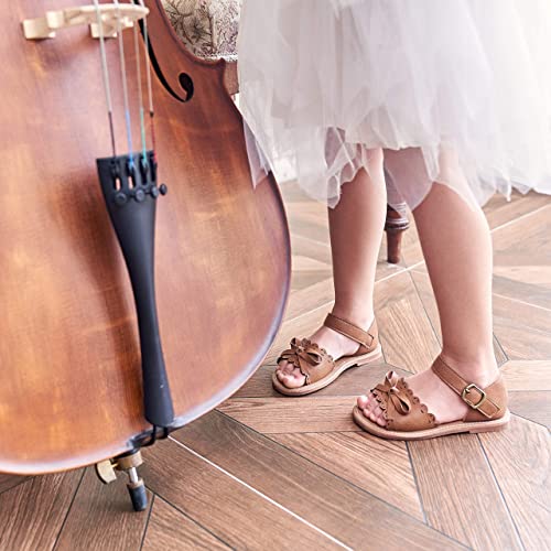 Image of Felix & Flora Toddler Girl Sandals - Little Girl Easter Dress Shoes Lightweight Open Toe Beach Holiday Flats