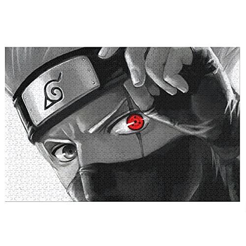 Naruto ナルト カカシ パズル ジグソーパズル 【脳の動き ストレス解消】 1000ピース/500ピース/300ピースから選べる 木製 大きなピース 大人向け 漫画 すべてのピースがユニーク リラックス 部屋飾り お祝い 参照ポスター付き