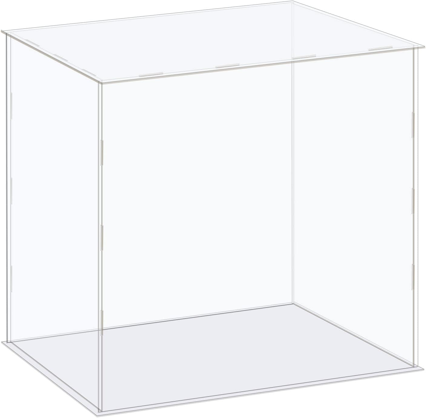MECCANIXITY Acrylic Display Case Box Clear Dustproof Protection Showcase 16.1x12.2x14.1 Inch for Collectibles Display