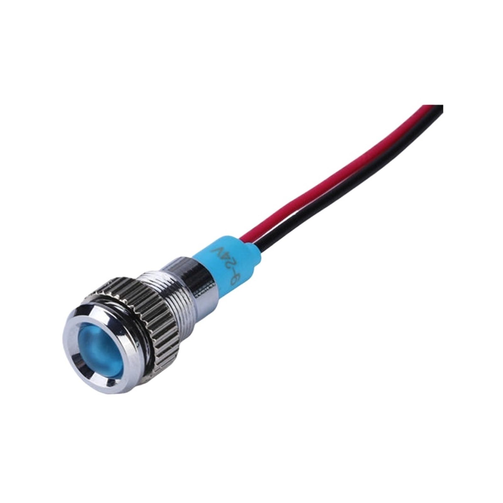 20 sztuk diod LED z metalową głowicą kulową 8 mm, 3-220 V, wysoka jasność, z kablem 150 mm (białe światło, 110 V)