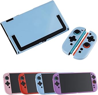 Switch 2 Compatible Protective Case, Protective Cover, Split Design, Does Not Affect Open or Close the Stand, Dustproof, Scratch-Resistant, Shockproof, Lightweight, Easy to Install Red