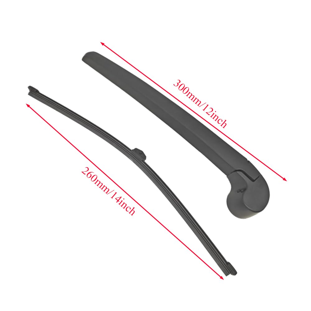 Set di spazzole e braccio tergicristallo posteriore Kacepar per auto, compatibile con Porsche Cayenne 2011-2018, 95862804000