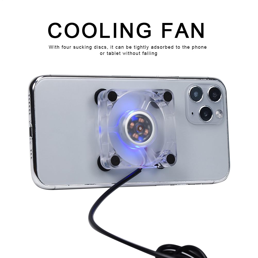 Fregia Di Raffreddamento Del Telefono - Dispositivo Di Raffreddamento Portatile | Fan Di Raffreddamento Degli Smartphone | Efficiente Dissipazione Del Calore Per I Telefoni Cellulari, Ideale Per I Gio