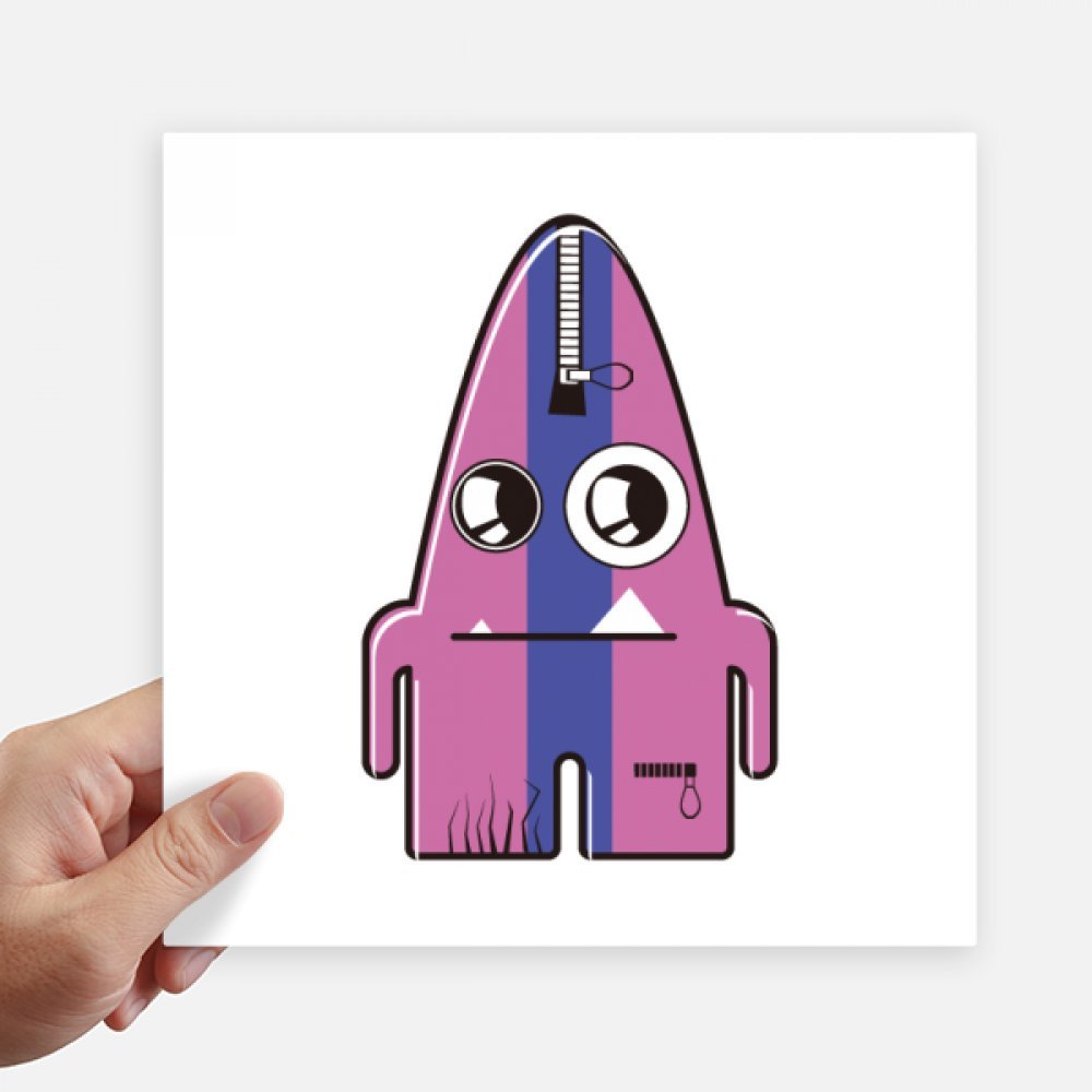 Autocollant pourpre pour valise repérable facilement sticker alien 20 cm contre la monotonie