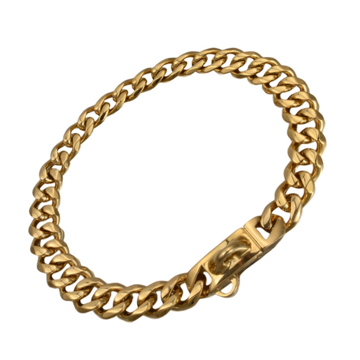 GALPADA Collier Chien Inoxydable Or Morsure Accessoire Délicat pour Animaux de Compagnie Collier Chiot Durable et Réutilisable