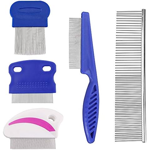 YuCool Juego de 5 peines para eliminar manchas de perro Cover