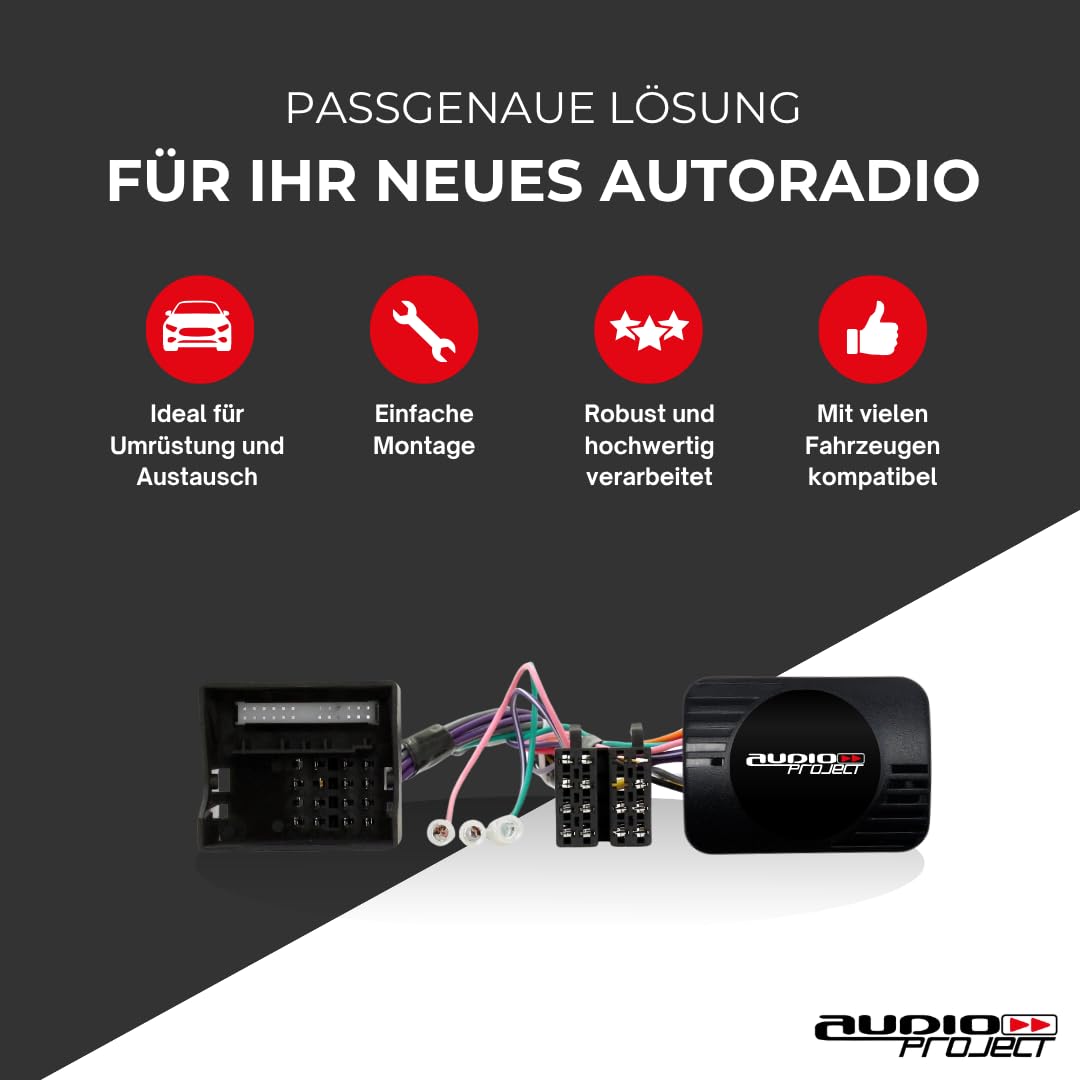 Audioproject A400.1-11 - CAN Bus Adapter für Opel Agila Antara Astra H Corsa D Meriva Verctra Vivaro Zafira - incl Radioadapter