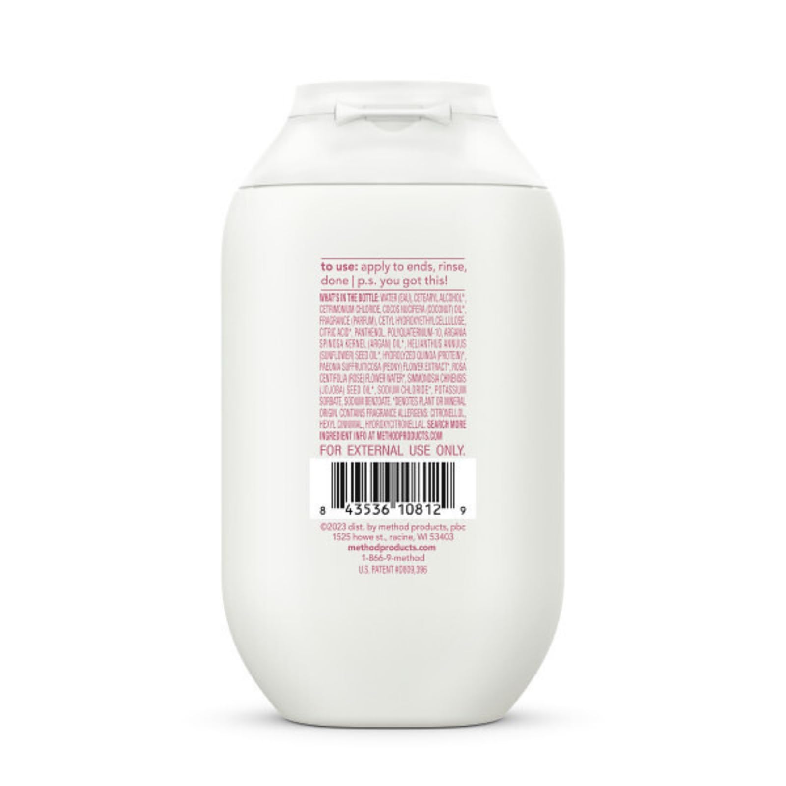 Method Travel Size, Shampoo, Conditioner, Pure Peace, 3.4 Fl Oz Each, 1 CT